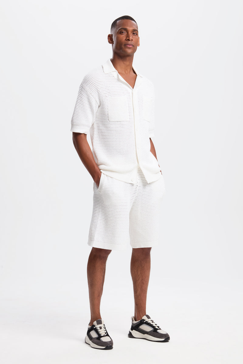 Shorts crochê