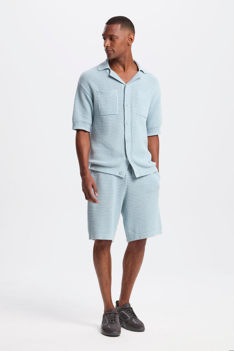 Shorts crochê